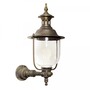 Casa Padrino Jugendstil Au�enwandleuchte 25 x 36 x H. 55 cm - Bronze - Nostalgische Wetterfeste Au�enleuchte 