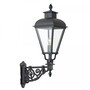 Casa Padrino Jugendstil Au�enwandleuchte 26 x 47 x H. 90 cm - Schwarz - Nostalgische Wetterfeste Au�enleuchte