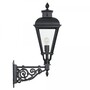 Casa Padrino Jugendstil Au�enwandleuchte 26 x 47 x H. 90 cm - Schwarz - Nostalgische Wetterfeste Au�enleuchte
