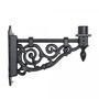 Casa Padrino Jugendstil Au�enwandleuchte 26 x 47 x H. 90 cm - Schwarz - Nostalgische Wetterfeste Au�enleuchte