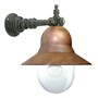 Casa Padrino Jugendstil Au�enwandleuchte 27 x 38 x H. 34 cm - Bronze - Nostalgische Wetterfeste Au�enleuchte