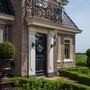 Casa Padrino Jugendstil Au�enwandleuchte 29 x 46 x H. 86 cm - Bronze - Nostalgische Wetterfeste Au�enleuchte