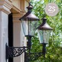 Casa Padrino Jugendstil Au�enwandleuchte 29 x 46 x H. 86 cm - Bronze - Nostalgische Wetterfeste Au�enleuchte
