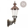 Casa Padrino Jugendstil Au�enwandleuchte 30 x 46 x H. 85 cm - Bronze - Nostalgische Wetterfeste Au�enleuchte