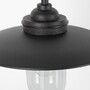 Casa Padrino Jugendstil Au�enwandleuchte 30 x 50 x H. 36 cm - Schwarz - Nostalgische Wetterfeste Au�enleuchte