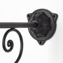 Casa Padrino Jugendstil Au�enwandleuchte 30 x 60 x H. 36 cm - Schwarz - Nostalgische Wetterfeste Au�enleuchte