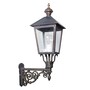 Casa Padrino Jugendstil Au�enwandleuchte 31 x 61 x H. 90 cm - Bronze - Nostalgische Wetterfeste Au�enleuchte 