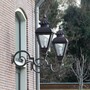 Casa Padrino Jugendstil Au�enwandleuchte 33 x 76 x H. 100 cm - Bronze - Nostalgische Wetterfeste Au�enleuchte