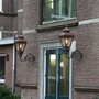Casa Padrino Jugendstil Au�enwandleuchte 33 x 76 x H. 100 cm - Bronze - Nostalgische Wetterfeste Au�enleuchte