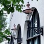 Casa Padrino Jugendstil Au�enwandleuchte 37 x 64 x H. 115 cm - Verschiedene Farben - Nostalgische Wetterfeste Au�enleuchte