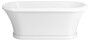 Casa Padrino Jugendstil Badewanne Wei� 170 cm - Freistehende Retro Stil Badewanne