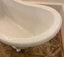 Casa Padrino Jugendstil Badewanne Wei� / Wei� 170 cm - Freistehende Retro Stil Badewanne