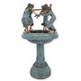 Casa Padrino Jugendstil Bronze Springbrunnen 4 Frauen H. 130 cm - Garten Deko