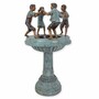 Casa Padrino Jugendstil Bronze Springbrunnen 4 Kinder H. 135 cm - Garten Deko