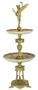 Casa Padrino Jugendstil Etagere Mehrfarbig / Gold  29,2 x H. 76 cm - Prunkvolle Hotel & Restaurant Accessoires 