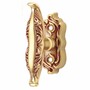 Casa Padrino Jugendstil Fensterklinke Franz�sisches Gold 3,6 x 11 cm - Eleganter Messing Fenstergriff - Jugendstil Deko Accessoires - Made in Italy