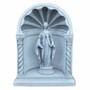 Casa Padrino Jugendstil Garten Deko Beton Kapelle mit Skulptur Grau H. 66 cm 