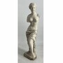 Casa Padrino Jugendstil Garten Deko Beton Skulptur Frau Grau H. 73 cm 