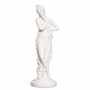 Casa Padrino Jugendstil Garten Skulptur Dame Wei� H. 67 cm - Garten Deko Figur