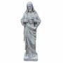 Casa Padrino Jugendstil Garten Deko Skulptur Jesus Grau H. 80 cm - Garten Figur