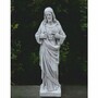 Casa Padrino Jugendstil Garten Deko Skulptur Jesus Grau H. 80 cm - Garten Figur