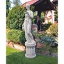 Casa Padrino Jugendstil Garten Deko Skulptur Frau auf S�ule Grau H. 224 cm 