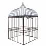 Casa Padrino Jugendstil Garten Vogelhaus Rost / Silber 200 x H. 300 cm - Nostalgische Vogelh�user 