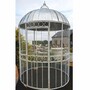 Casa Padrino Jugendstil Garten Vogelhaus Wei� / Silber  200 x H. 300 cm - Nostalgische Vogelh�user