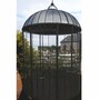 Casa Padrino Jugendstil Garten Vogelhaus Schwarz / Silber  200 x H. 300 cm - Nostalgische Vogelh�user