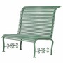 Casa Padrino Jugendstil Metall Hochlehn Gartenbank Gr�n 116 cm - Garten M�bel