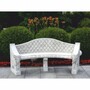 Casa Padrino Barock Beton Gartenbank Grau 196 cm - Barock Garten & Terrassen M�bel