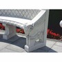 Casa Padrino Barock Beton Gartenbank Grau 196 cm - Barock Garten & Terrassen M�bel