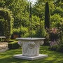 Casa Padrino Barock Gartenbrunnen Grau / Schwarz 120 x H. 260 cm - Made in Italy 