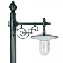 Casa Padrino Jugendstil Gartenlaterne 31 x H. 250 cm - Gr�n - Nostalgische Wetterfeste Au�enleuchte
