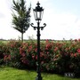 Casa Padrino Jugendstil Gartenlaterne 42 x 29 x H. 205 cm - Verschiedene Farben - Nostalgische Wetterfeste Au�enleuchte