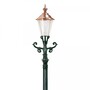 Casa Padrino Jugendstil Gartenlaterne 42 x 29 x H. 248 cm - Verschiedene Farben - Nostalgische Wetterfeste Au�enleuchte