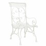 Casa Padrino Jugendstil Schmiedeeisen Gartenstuhl Wei� H. 114 cm - Nostalgische Garten M�bel 