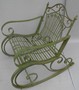 Casa Padrino Jugendstil Metall Schaukelstuhl rustikal Gr�n 65 x 90 x H. 90 cm - Nostalgische Garten & Terrassen M�bel