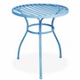 Casa Padrino Jugendstil Gartentisch Hellblau  60 x H. 65 cm - Nostalgische Garten M�bel