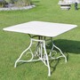 Casa Padrino Jugendstil Gartentisch Wei� 100 x H. 70 cm - Nostalgische Garten M�bel