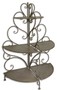 Casa Padrino Jugendstil Blumenetagere Braun 83,5 x 43 x H. 119,5 cm - Gartendeko Accessoires 