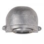 Casa Padrino Jugendstil Hofleuchte 11 x 7 x H. 9 cm - Silber - Nostalgische Wetterfeste Au�enleuchte