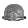 Casa Padrino Jugendstil Hofleuchte 11 x 7 x H. 9 cm - Silber - Nostalgische Wetterfeste Au�enleuchte