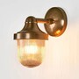 Casa Padrino Jugendstil Hofleuchte 14 x 20 x H. 25 cm - Bronze - Nostalgische Wetterfeste Au�enleuchte