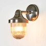 Casa Padrino Jugendstil Hofleuchte 14 x 20 x H. 25 cm - Silber - Nostalgische Wetterfeste Au�enleuchte