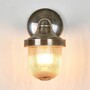 Casa Padrino Jugendstil Hofleuchte 14 x 20 x H. 25 cm - Silber - Nostalgische Wetterfeste Au�enleuchte