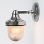Casa Padrino Jugendstil Hofleuchte 14 x 20 x H. 25 cm - Silber - Nostalgische Wetterfeste Au�enleuchte