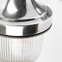 Casa Padrino Jugendstil Hofleuchte 14 x 20 x H. 25 cm - Silber - Nostalgische Wetterfeste Au�enleuchte