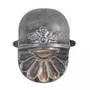 Casa Padrino Jugendstil Hofleuchte 14 x 8 x H. 17 cm - Silber - Nostalgische Wetterfeste Au�enleuchte 