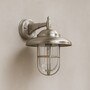 Casa Padrino Jugendstil Hofleuchte 21 x 24 x H. 28 cm - Nickel - Nostalgische Wetterfeste Au�enleuchte